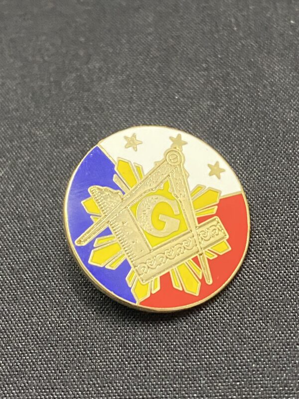 Philippine mason flag lapel