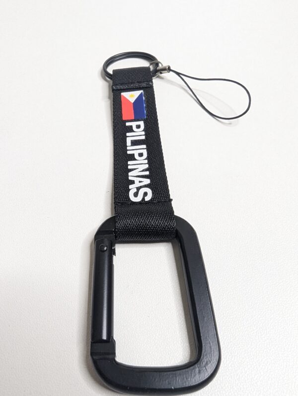 Philippine keychain - black carabiner